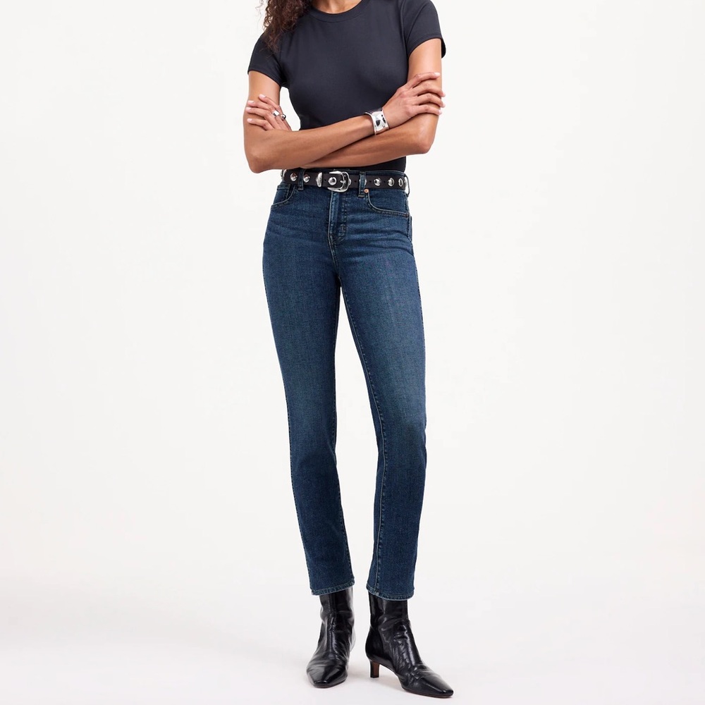 Madewell stove pipe jeans mid rise Blue Denim women’s size 26 straight leg